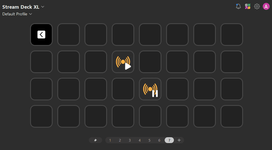 SmoredBoard Stream Deck plugin buttons for pausing and resuming chat triggers