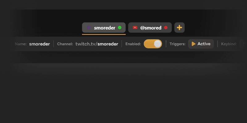 Connect both Twitch and YouTube chats to SmoredBoard at the same time